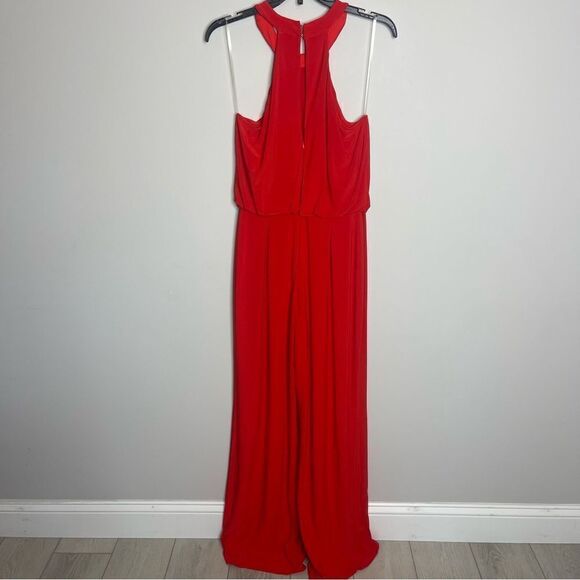 $248 JAY X JAY GODFREY Women's Coral Red Anselm Halter Neck Jumpsuit New Missing - Picture 6 of 9